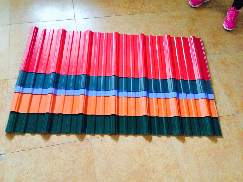 Genteng teja de pvc murah / tahan api tahan air upvc lembaran atap