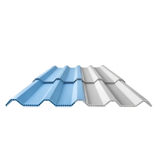 Aplikasi Twinwall Cladding Genteng UPVC Hollow PVC Thermo Roof Sheet Panels