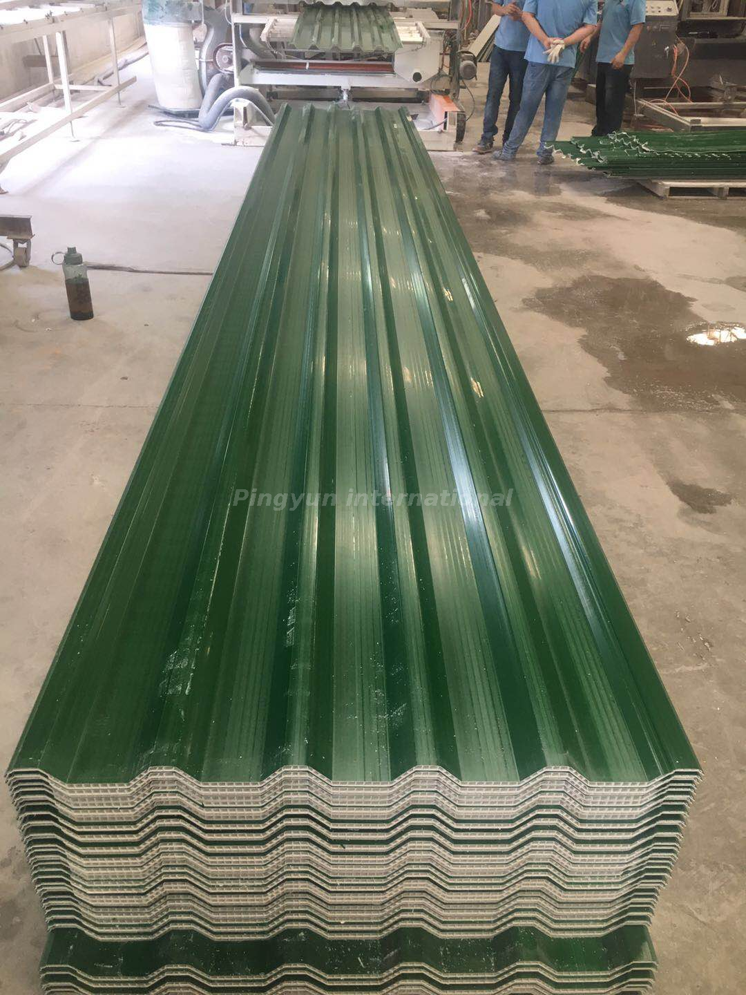 Ketahanan Cuaca Lembaran Atap PVC Berongga Twinwall Bening